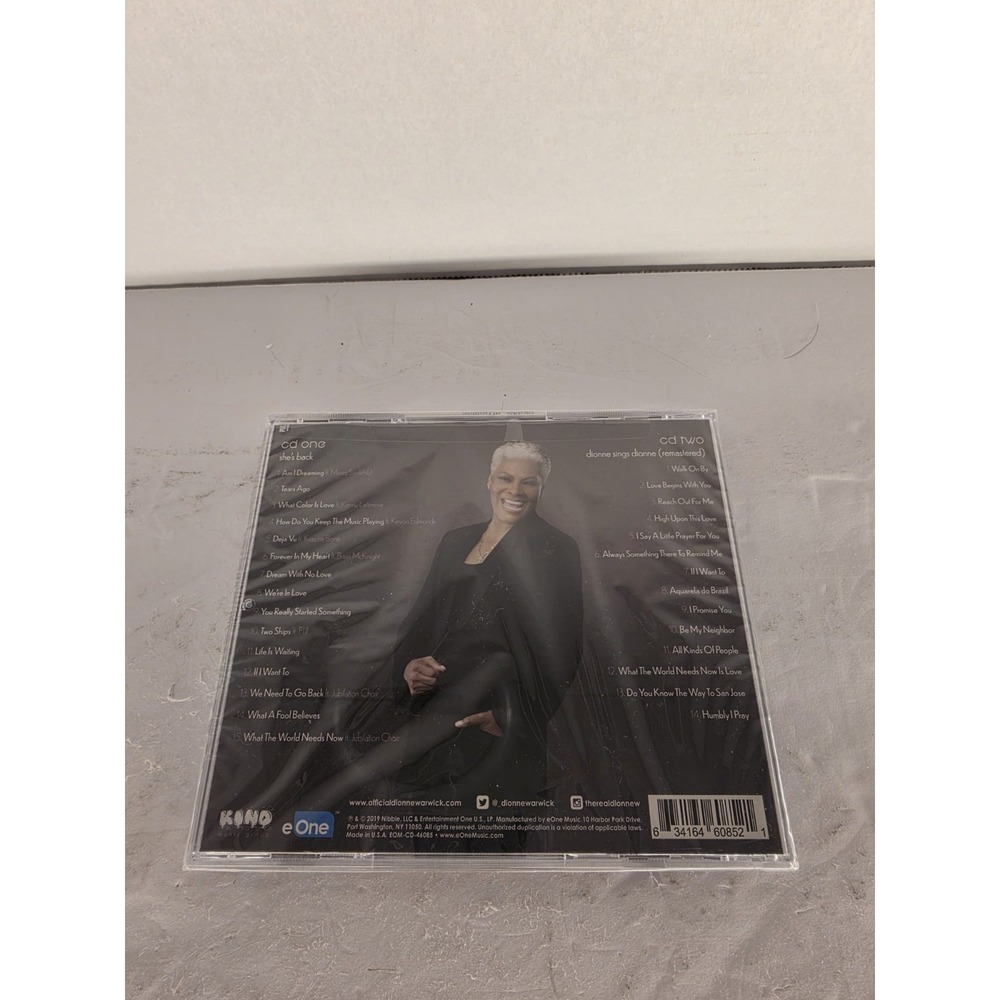 Dionne Warwick She's Back 2 CD Set 2019 NEW Factory Sealed Bonus Disc R&B Soul - Picture 3 of 3